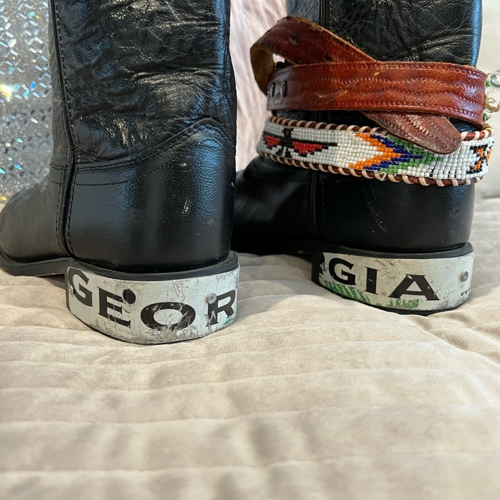 Old West Women's BLACK Western Boot Size 8 - Picture 3 of 7
